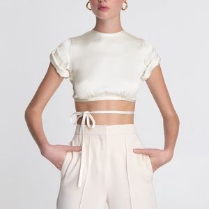 Orseund Iris Le Club Top in Ivory size Small